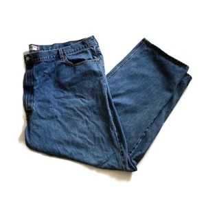 Levis 550 Straight Leg Zip Fly Blue Denim Jeans